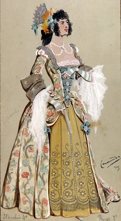 Costume Design for the Countess Almaviva, from 